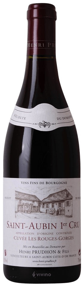 Henri Prudhon Saint Aubin 1er cru Les Rouges Gorges 2010
