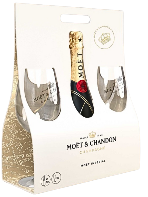 Moet & Chandon Imperial Brut Gift Set (With glasses)