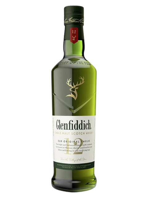 格蘭菲迪 - 12 年單一麥芽蘇格蘭威士忌（700 毫升）禮盒裝，帶品酒杯