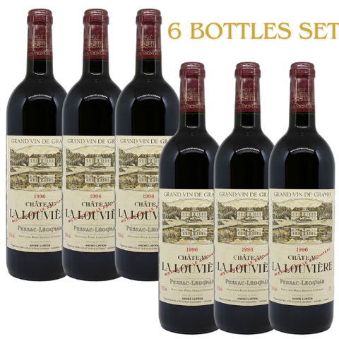 Château La Louvière Pessac-Léognan 1996 ( 6 bottles )