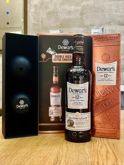 Dewar's 12 Years Old Blended Scotch Whisky with Ice Ball Gift Set