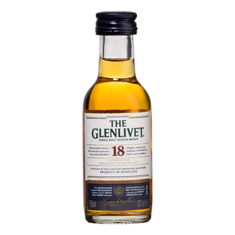The Glenlivet 18 year Old Single Malt Whisky 50ml